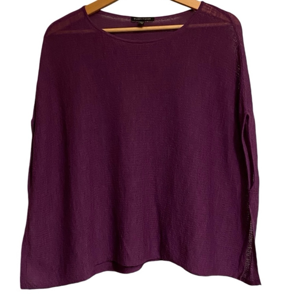 Eileen fisher lagenlook boxy fit sweater tunic vest